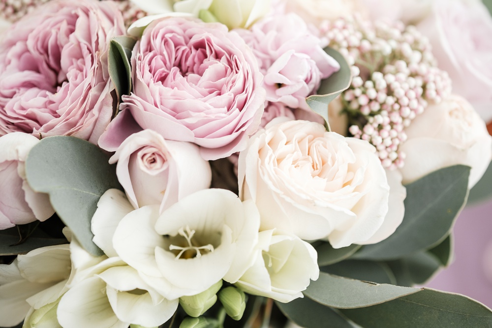 image of rose and peonies grown together for a bouquet